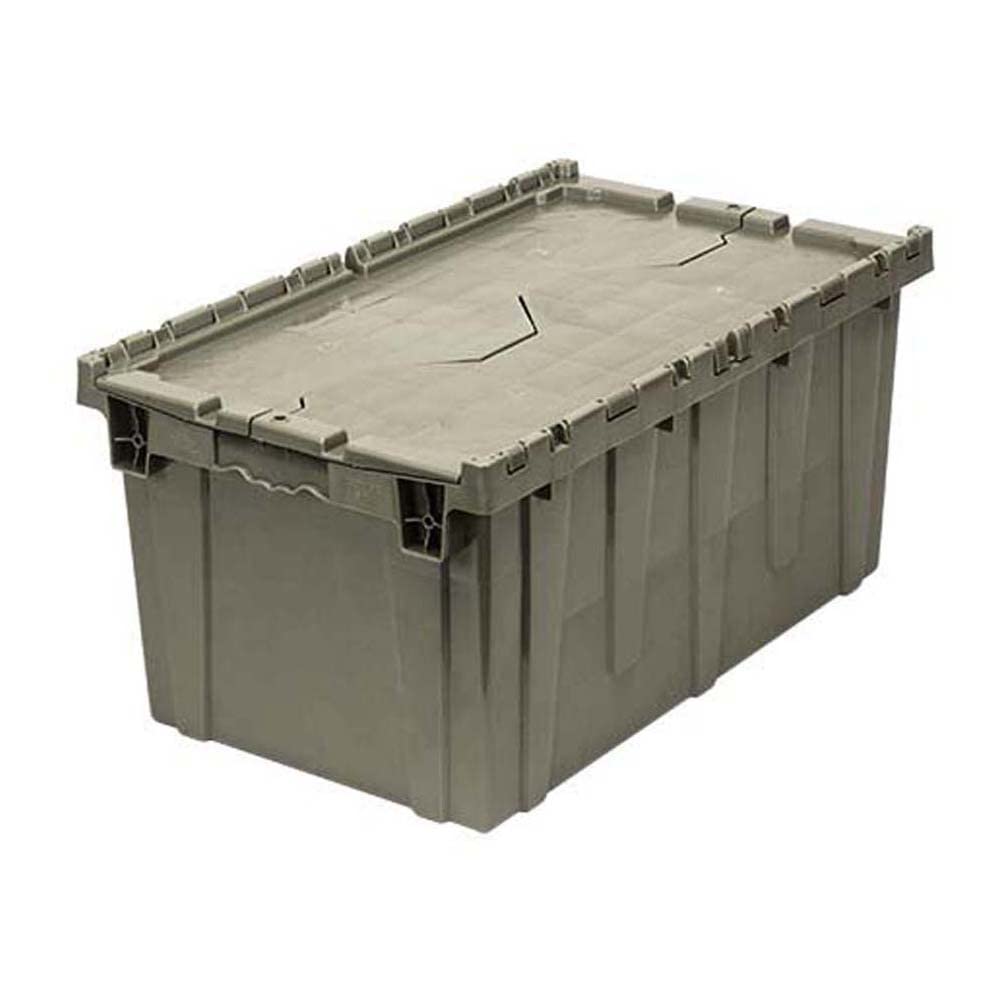 Quantum QDC2717-12 Distribution Bin, Heavy Duty Attached Top Container, 16-9/16W x 27-5/16L x 12-1/2H Overall Size, 2.2 Volume