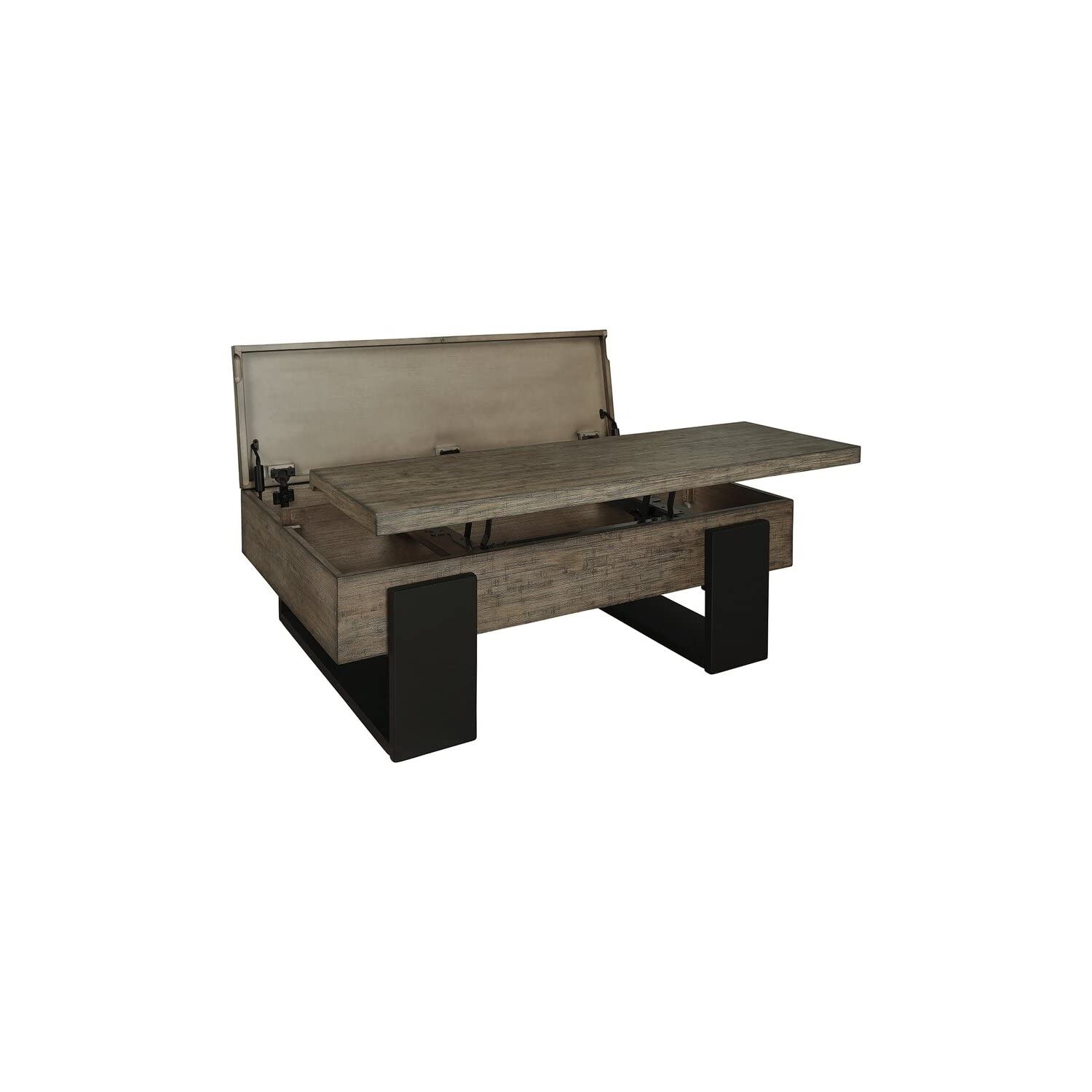 Progressive Furniture Winter Park Lift-Top Cocktail Table, Clay/Black