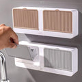 2 Adhesive Soap Holder for Bathroom Wall | Stickable Soap Stand No Drill | Self Adhesive Soap Case for Tiles | Plastic Soap Case