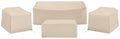Crosley Furniture Patio Furniture Covers, Waterproof 4-Piece Cover Set For Outdoor Chairs, Sofa, Table, Tan