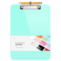 Sooez Plastic Clipboard With Pen Holder, [10% Thicker] Clip Boards 8.5X11 With Low Profile Clip, Cute Hanging Clipboard, Standar