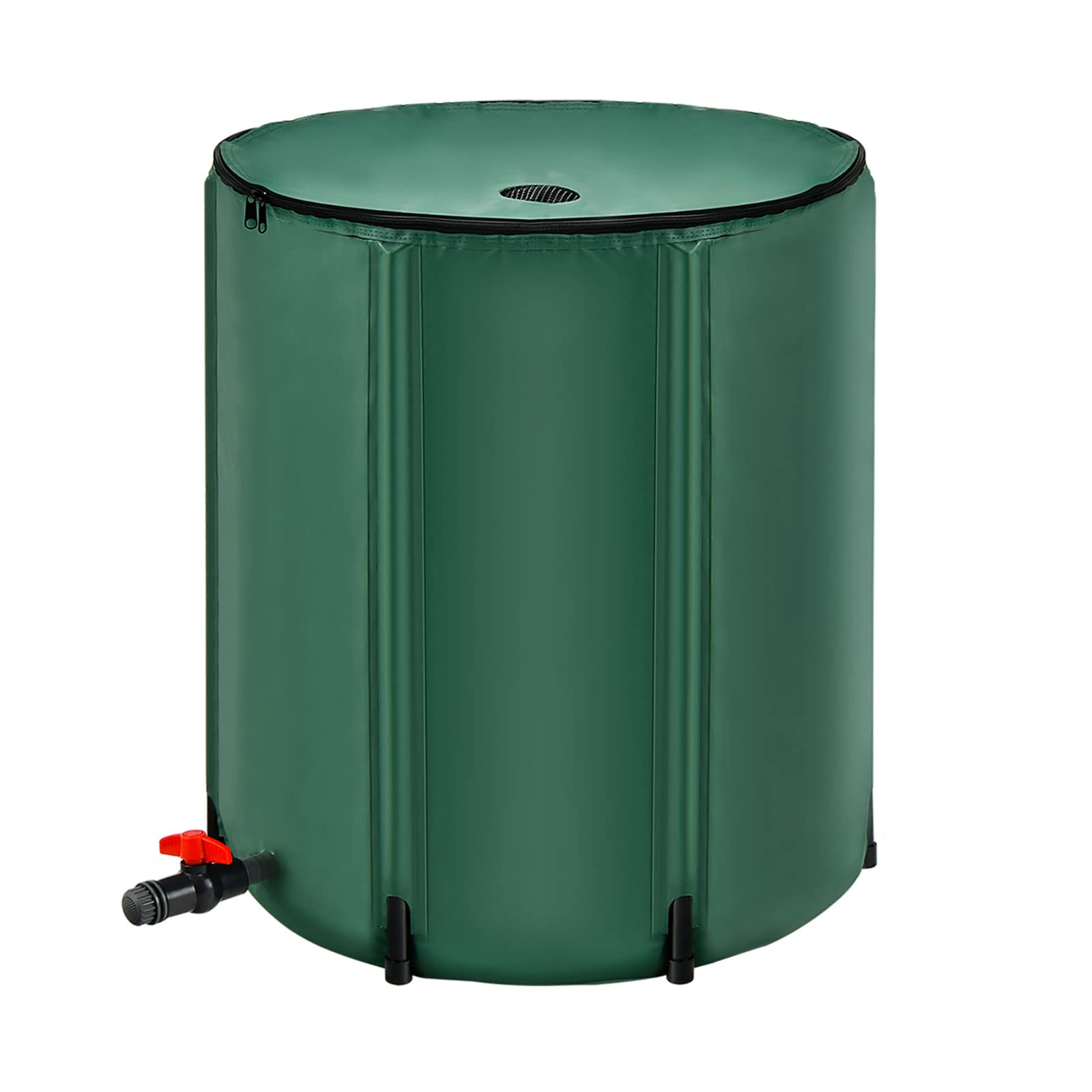 Goplus 53 Gallon Collapsible Rain Barrel, Portable Rain Barrels To Collect Rainwater From Gutter, Rainwater Collection System, W