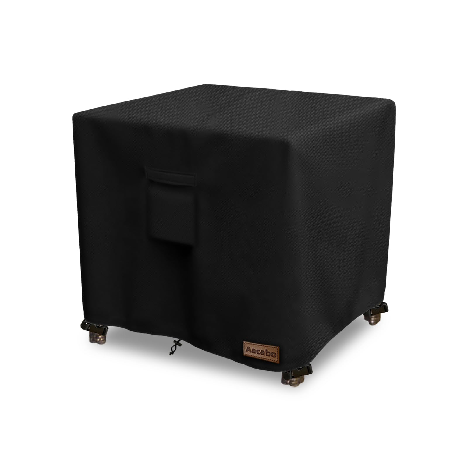 Aacabo Patio Wicker Side Table Cover,22W X 22D X 18H Inch,Waterproof Square Patio Small Side Table Cover,Suitable For 3-Piece Ou