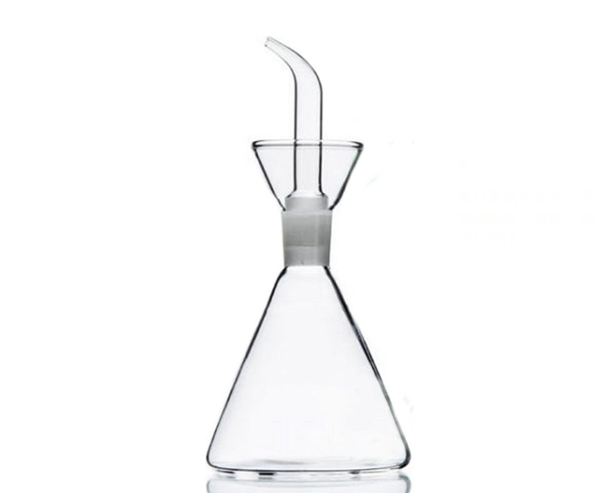 Eleton Cone Dish Soap Cruet, Soap Dispenser For Kitchen Bbq And Bathroom, 16-Ounce Transparent