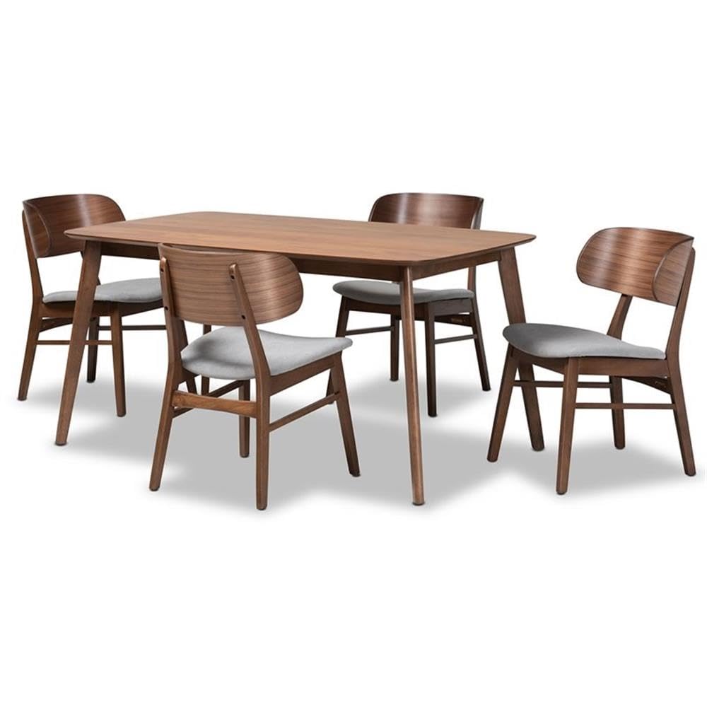 Baxton Studio April 5-Piece Dining Set - Thumbnail 3