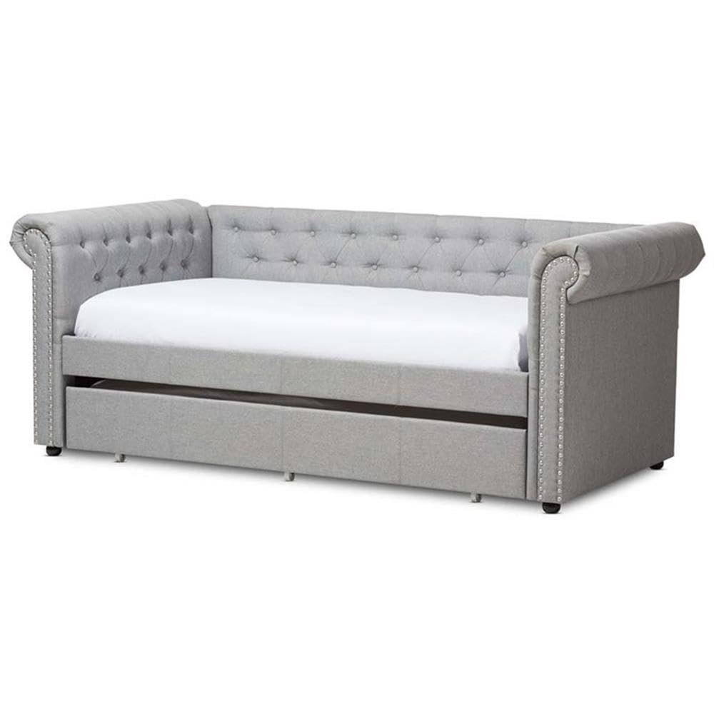 Baxton Studio Kids Daybed with Guest Trundle