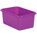 Teacher Created Resources Purple Small Plastic Storage Bin