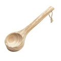 ZELPHORA Wooden Sauna Ladle Solid Wood Long Handle Sauna Ladle Finish Wooden Bath Ladle