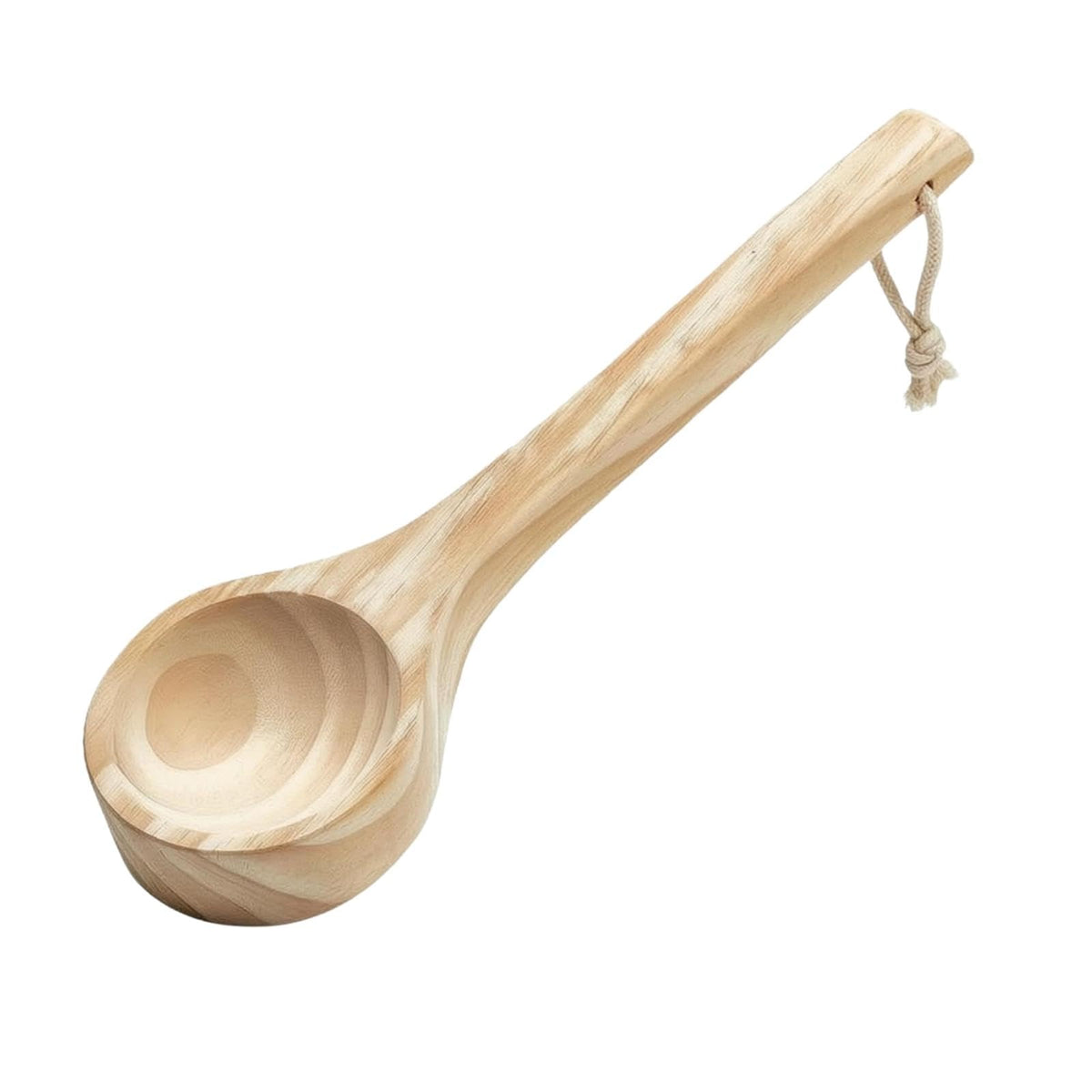 ZELPHORA Wooden Sauna Ladle Solid Wood Long Handle Sauna Ladle Finish Wooden Bath Ladle