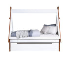 simple relax Loreen Twin Bed in Oak & White Finish