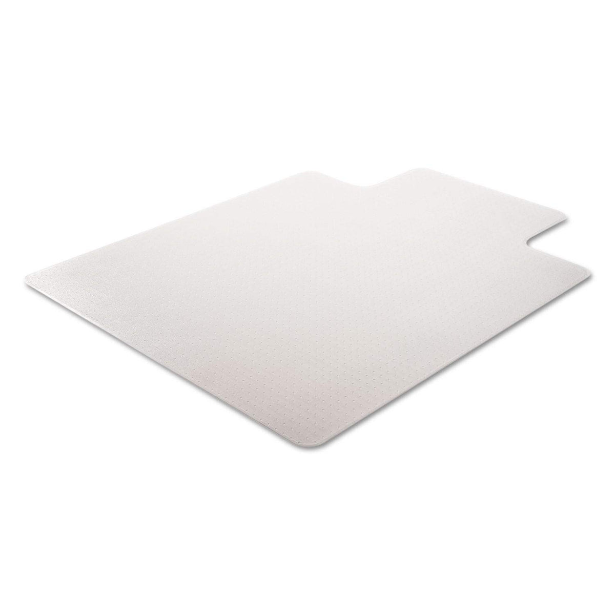 deflecto CM13433F DuraMat Moderate Use Chair Mat for Low Pile Carpet, Beveled, 46x60 w/Lip, Clear