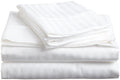 Mlv Linen Bedding Series Sleeper Sofa Bed Sheet Set (Stripe) Egyptian Cotton 500 Thread Count White (Full Size 54'X72'X 5')