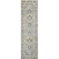 Rizzy Home Alora Decor Euphoria 2'6" X 10' Distress Gray/Gray/Rust/Blue Hybrid Area Rug