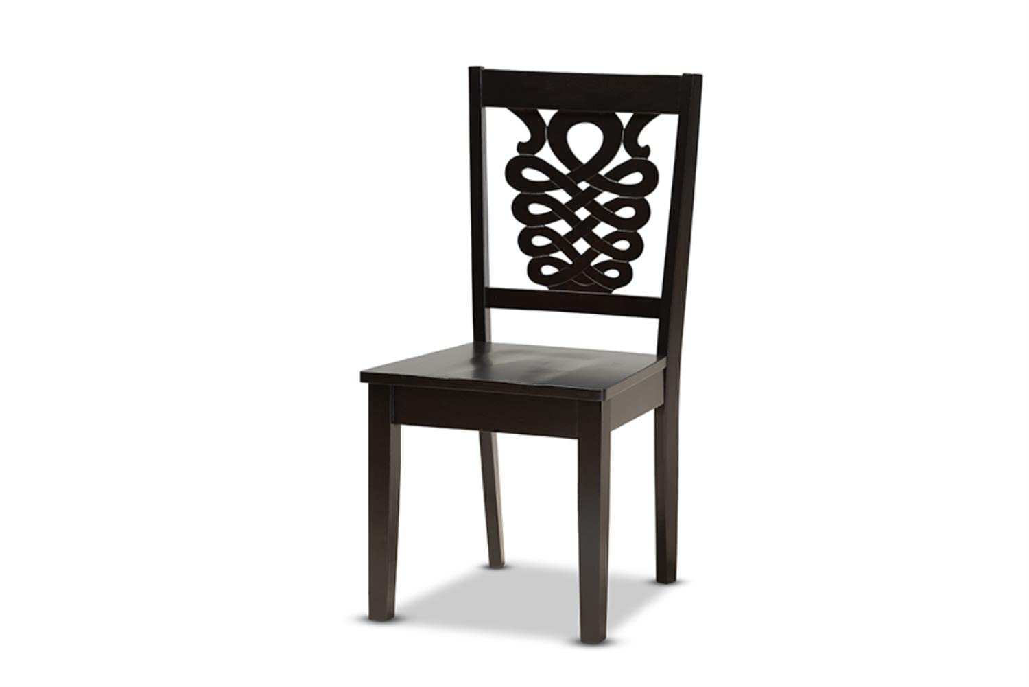 Baxton Studio Luisa Modern and Contemporary Transitional Dark Brown Finished Wood 5-Piece Dining Set