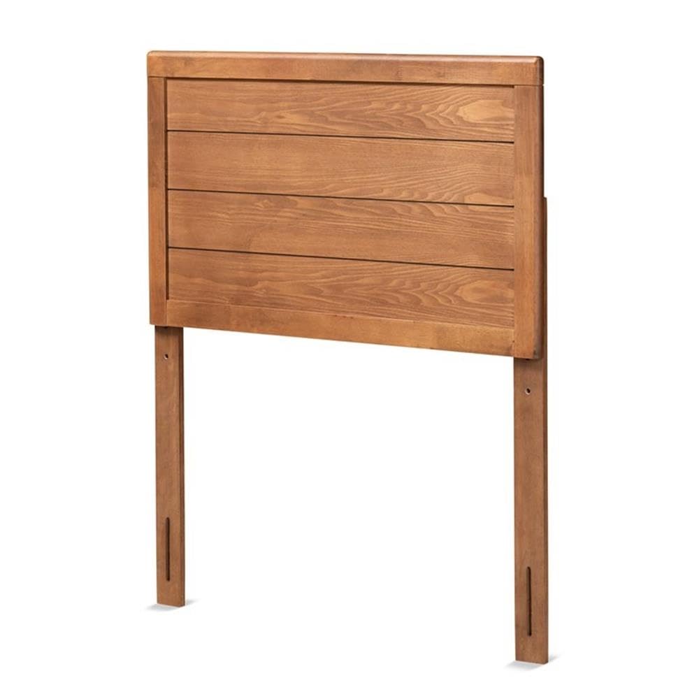 Baxton Studio Seren Mid-Century Modern Walnut Brown Finished Wood Twin Size Headboard