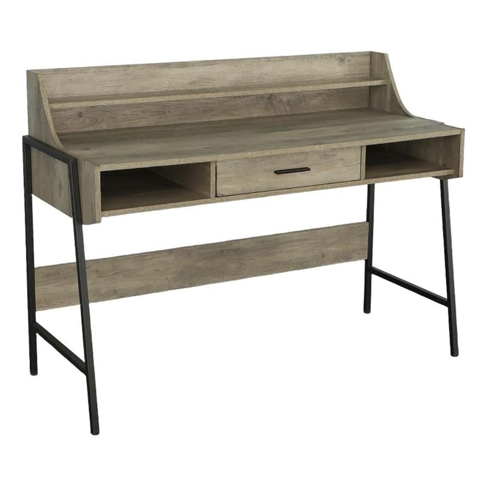 Progressive Furniture Maple Engineered Wood Accent Desk in Driftwood/Metal, Brown