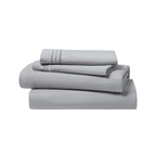 Clara Clark Bed Sheets, Premier 1800 Series 4 Piece Bed Sheet Set, Deep Pocket, Wrinkle, Fade, Stain Resistant, Luxury Soft Bedding Sheets & Pillowcases, Queen, Silver Gray