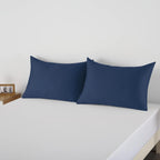 Pillow Protector King Size 100% Egyptian Cotton Pillow Covers, 400 Thread Count Sateen Weave Cooling Pillow Cases With Zipper Hi