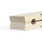 RIVERKING 9 Inch Jumbo Clothespins - Natural Wood Clips for DIY Crafts, Bathroom & Laundry Room Decor, Set of 2