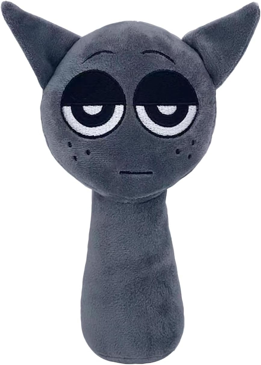 Rwsefk Sprunki Game Plush, Sprunki Toys Plush,Soft Stuffed Animal Pillow Doll Christmas Birthday Gifts For Adult Kids(Grey)