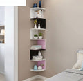 HIURYD Zig Zag Engineered Wood Floating Corner Rack Shelves for Living and Bedroom Decoration (MDF Medium Density Fiber) Corner