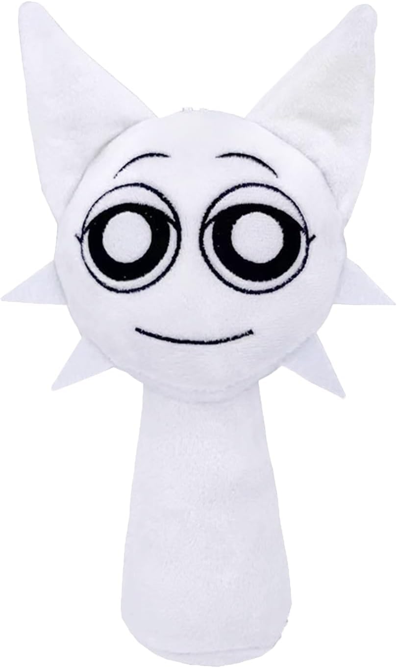 Rwsefk Sprunki Game Plush, Sprunki Toys Plush,Soft Stuffed Animal Pillow Doll Christmas Birthday Gifts For Adult Kids(White)