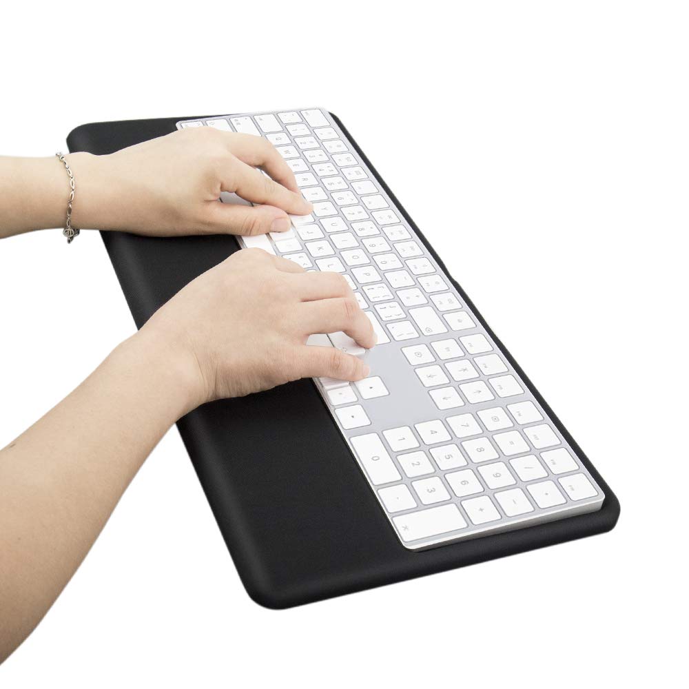 Vaydeer Magic Keyboard Wrist Rest Ergonomic Keyboard Stand Compatible With Magic Keyboard 2 With Numeric Keypad (Black Silicone)