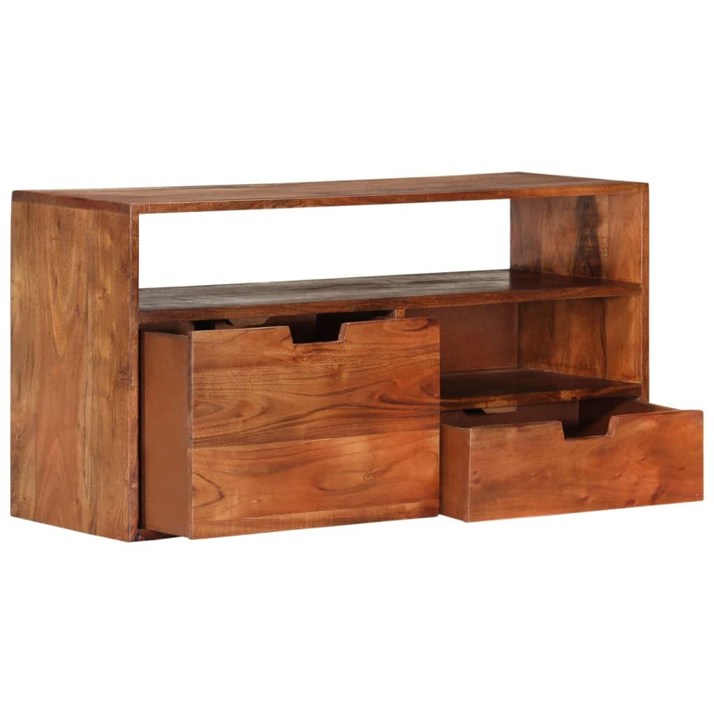 vidaXL TV Cabinet 31.5&quot;x11.8&quot;x16.5&quot; Solid Acacia Wood