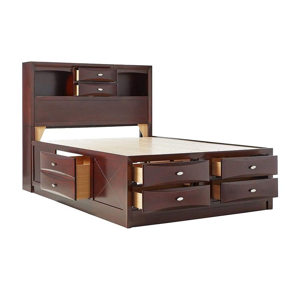 Acme Ireland Full Bed with Storage in Espresso