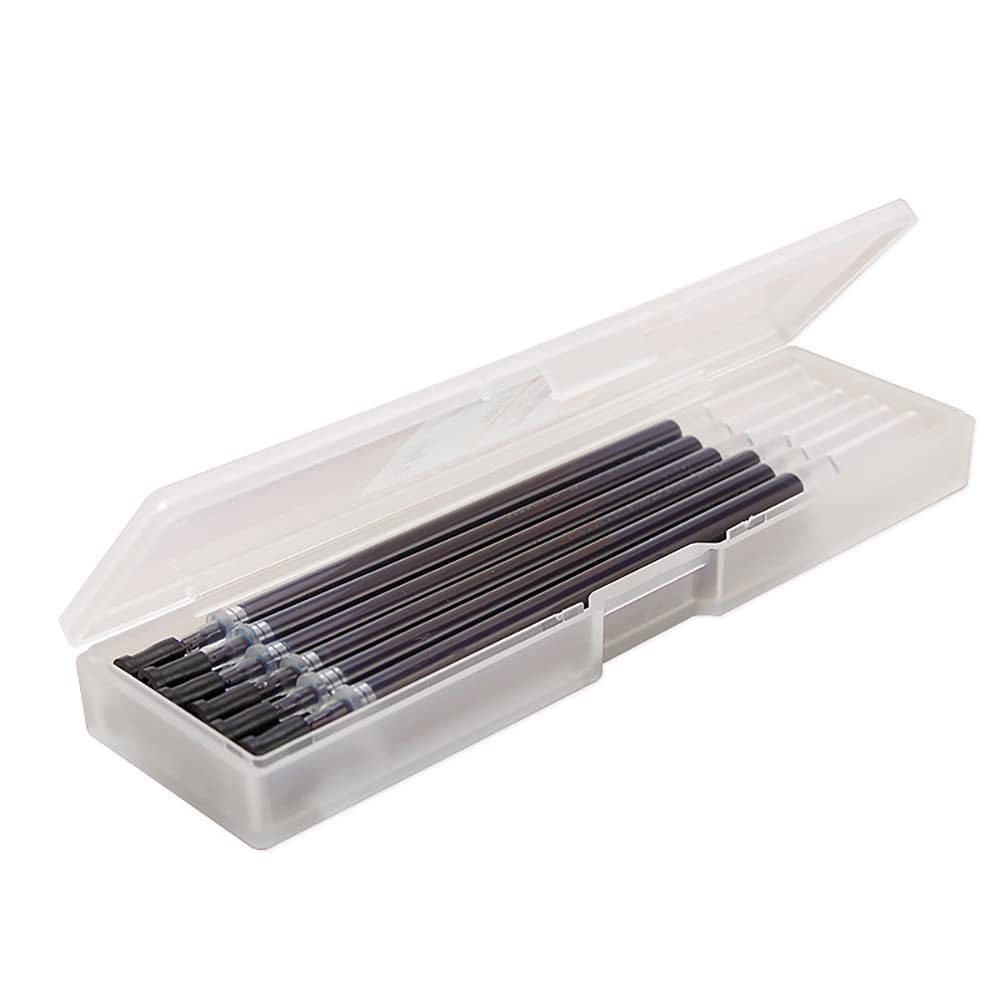 12Pcs 0.5Mm Gel Pens Refills, Doraking 12Pcs Black Gel Ink Pens Refills, Black Ink Pen Refills For Writing Note With Box - For D