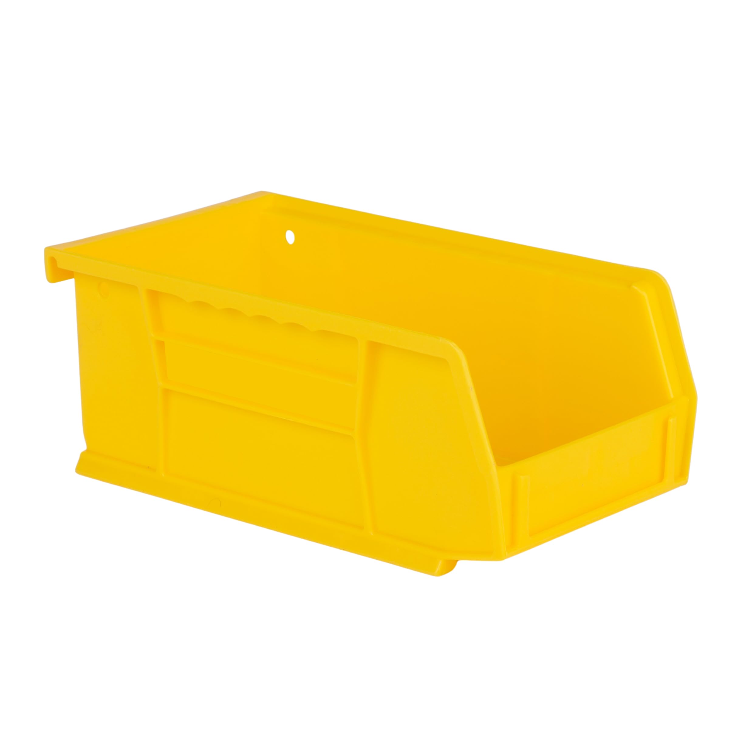 Hudson Exchange 7-1/2'' x 4'' x 3'' Plastic Stackable Storage Bin and Hanging Container (Yellow)