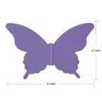 Adlkgg Butterfly Hanging Garland 3D Paper Bunting Banner Party Decorations Wedding Baby Shower Home Decor Purple 4 Pack, 110 Inc