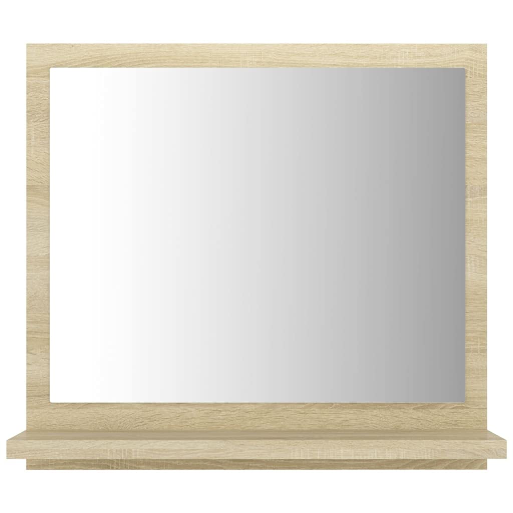 Vidaxl Bathroom Mirror Home Hallway Bedroom Laundry Room Washroom Vanity Unit Wall Mirror Furniture Gray 31.5&quot;X4.1&quot;X14.6&quot; Engineered Wood