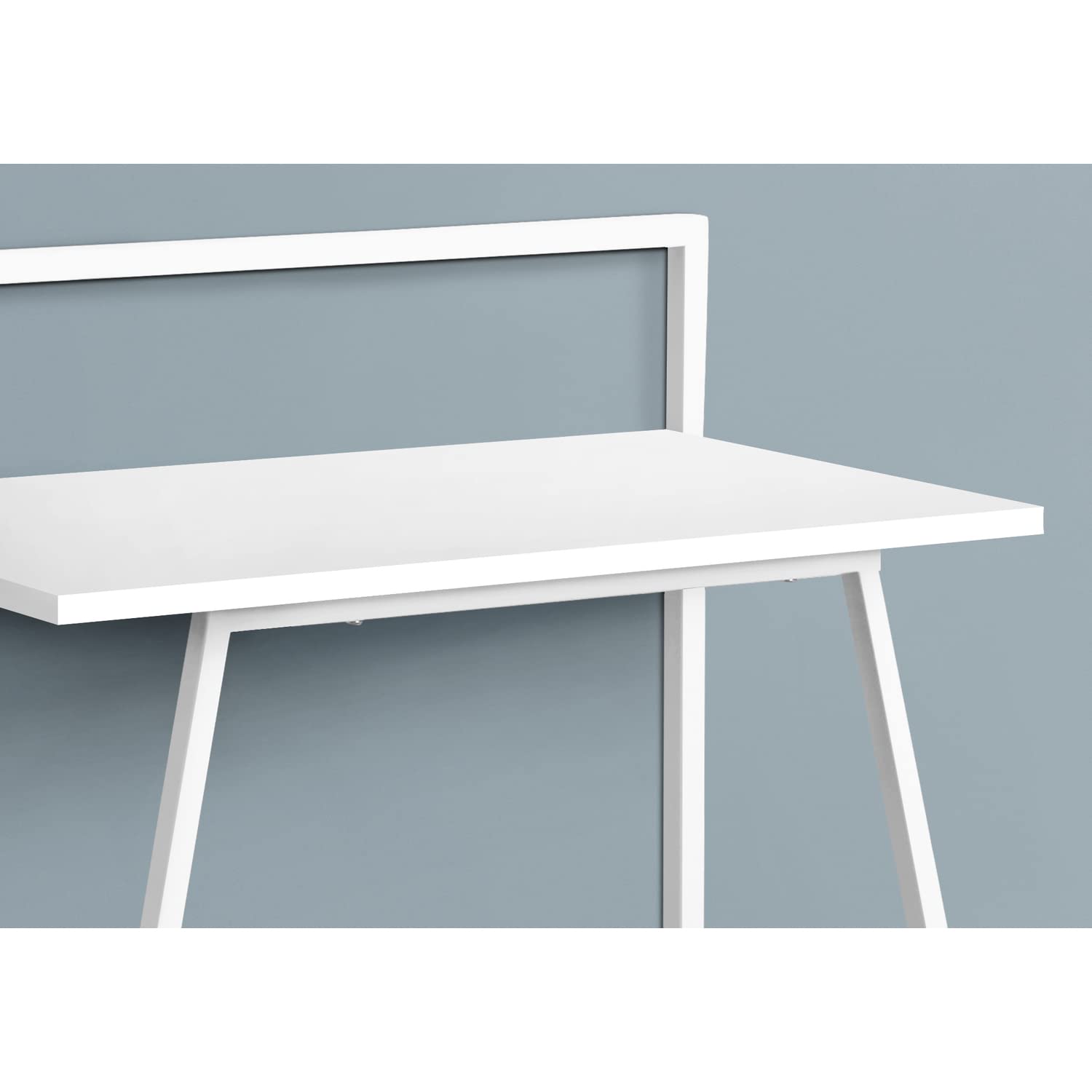 Monarch Specialties Laptop Study Table-Contemporary Style Computer Desk-Simple, 30' L, White