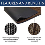 Notrax 117 Heritage Rib Entrance Mat, For Home Or Office, 3'X10', Brown
