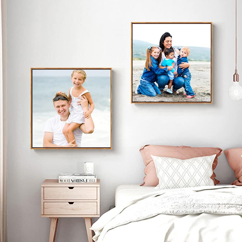 Personalized Custom Canvas Prints (Framed Canvas, 16'' X 16'') - Custom Canvas Print With Your Photo - Perfect For Home Decor, G