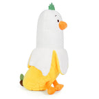 Peach Cat Pineapple Banana Duck Plush Pillow Duck Stuffed Animal Cute Fruit Plushie For Girls And Boys White 19.7'