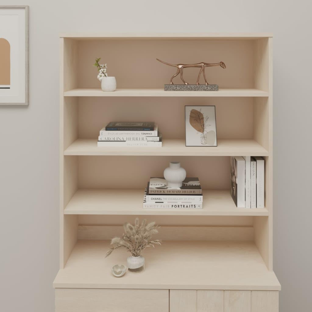 vidaXL Top for Highboard Honey Brown 35.4&quot;x11.8&quot;x39.4&quot; Solid Wood Pine