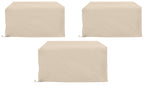 Crosley Furniture Patio Furniture Covers, Waterproof 3-Piece Outdoor Sectional Loveseat Cover Set, Tan