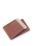 HomeRoots Cotton/Acrylic Soft Terracotta Links Pattern Throw Blanket