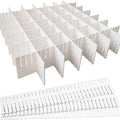 Mann Mart Adjustable Drawer Dividers For Underwear, Socks & Clothes  10Piece Closet Organizer System For Tidy Drawers