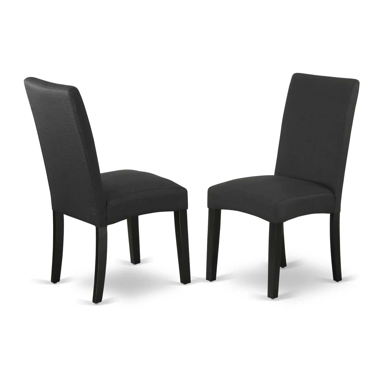 East West Furniture Amda3-Bch-C 3 Piece Kitchen Table Set For Small Spaces Contains A Round Dining Room Table With Pedestal And 2 Linen Fabric Upholstered Chairs, 36X36 Inch, Black & Cherry