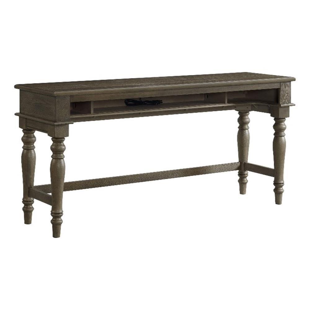 Intercon Balboa Park 76&quot; Bar Sofa Table, Dark Gray