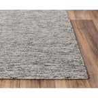 Rizzy Home Alora Decor Winston 5' X 8' Speckled Solid Gray/Charcoal/Black Area Rug