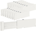 Shiplord Expandable Closet Drawer Organizers: 16Pack Adjustable Dresser Dividers For Clothes 4 High 11.617 Wide