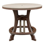 American Furniture Classics Five Piece Round Counter Height Dining Set, Weatherwood/Tudor Brown