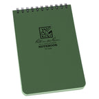 Rite In The Rain Weatherproof Top Spiral Notebook, 4' X 6', Green Cover, Universal Pattern (No. 946)