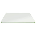 Fab Glass and Mirror 24x48 Inch Rectangle Tempered 3/8 Thick Pencil Polish Touch Corners Glass Table Top, 24 x 48, Clear