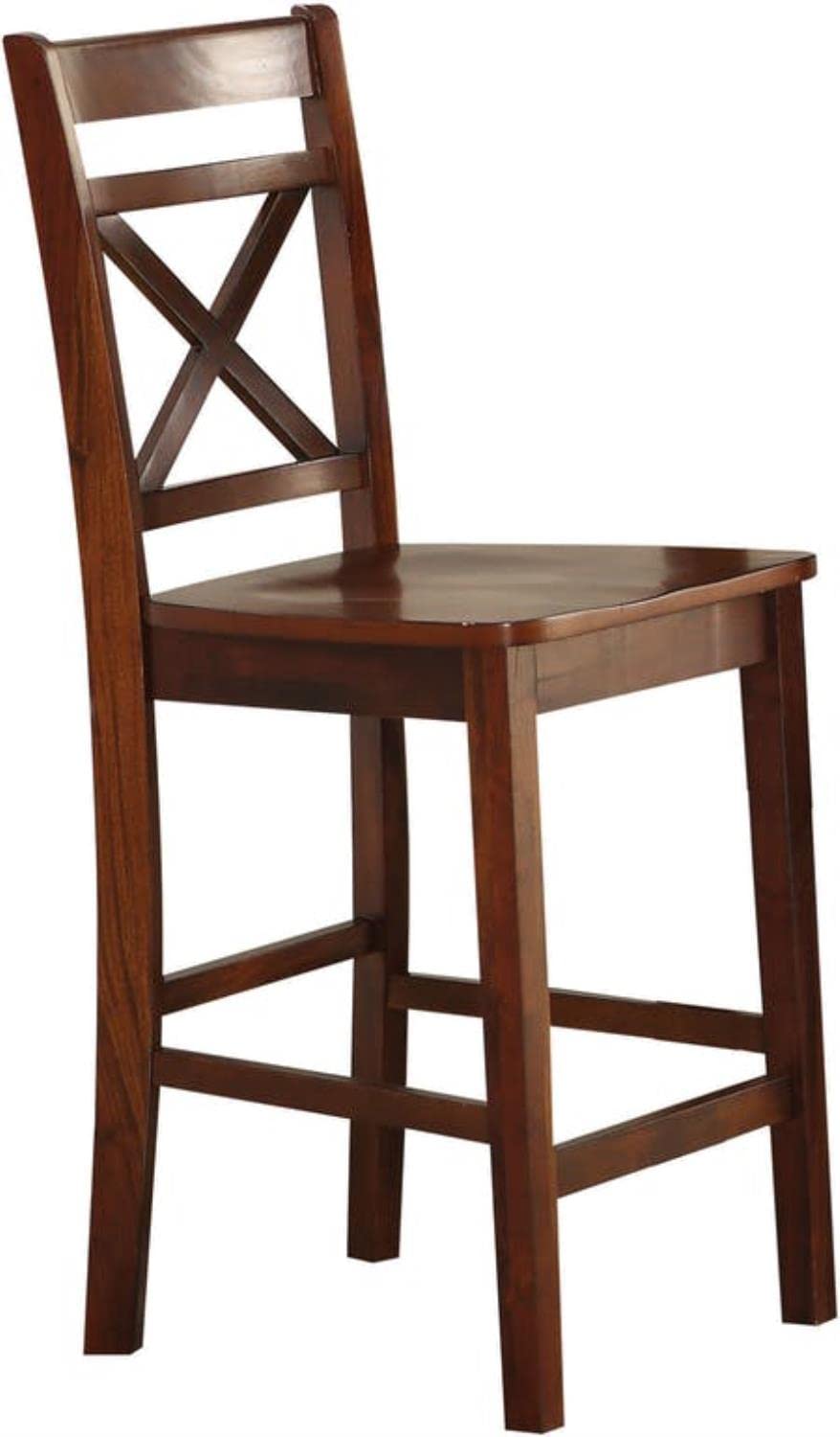 Acme Tartys Wooden Counter Height Chair in Cherry