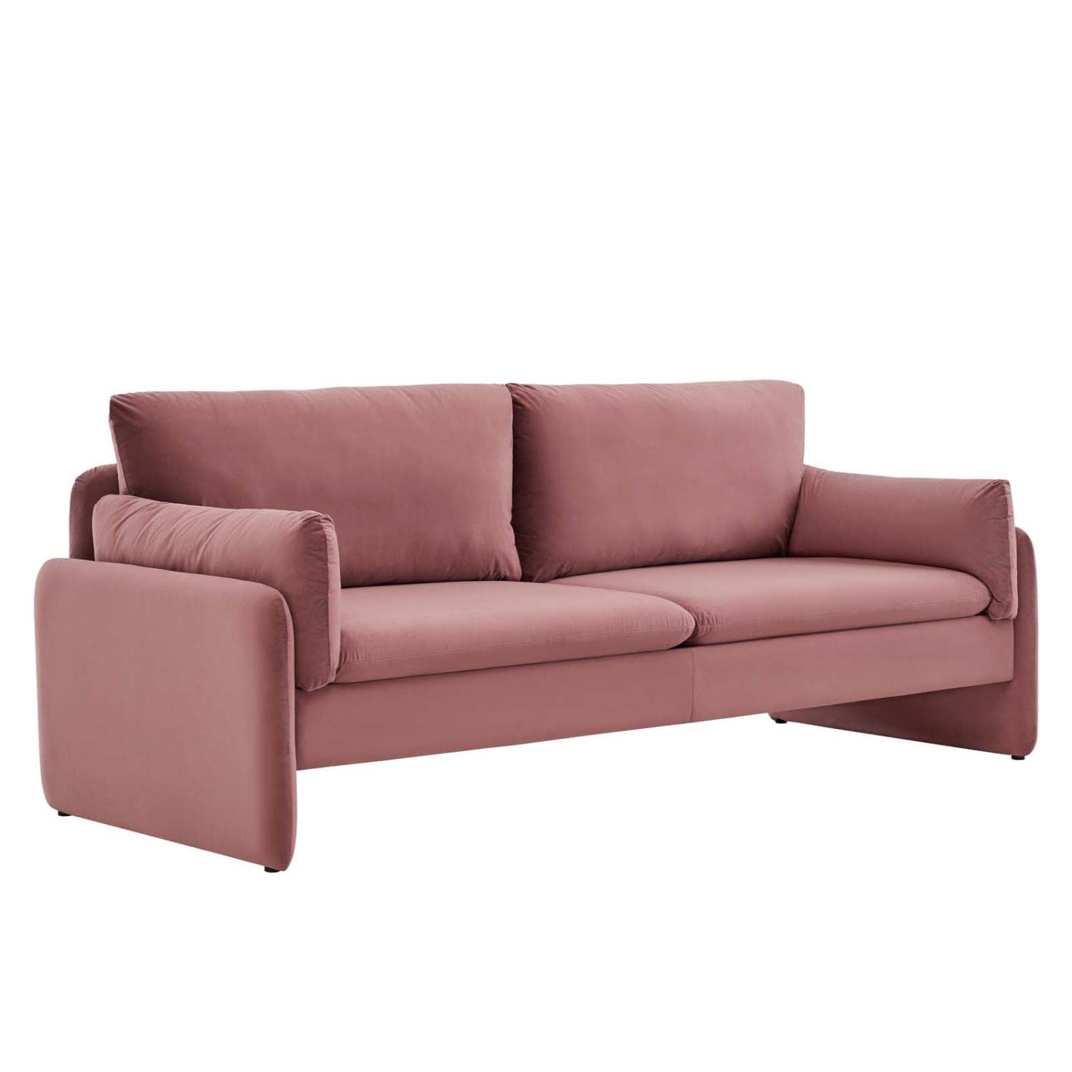 Modway Indicate Performance Velvet, Sofa, Dusty Rose